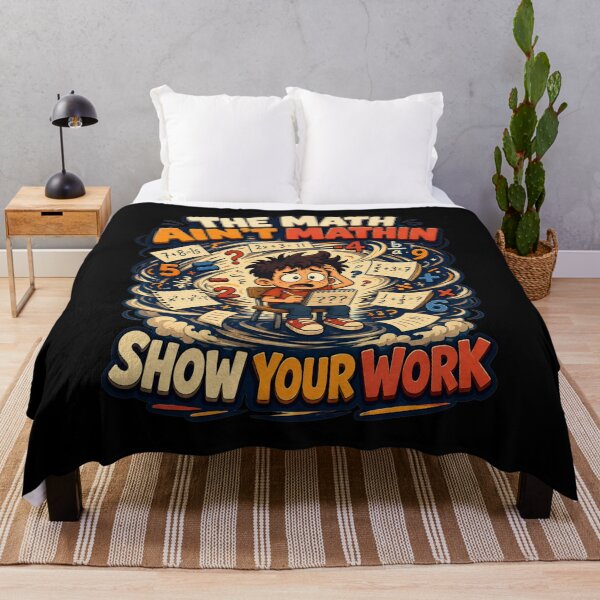 Item preview, The Math Aint Mathin Show Your Work Swirling Chaos Cartoon Art Funny Teacher Humor Gift for Math Teachers designed and sold by Nightarel.