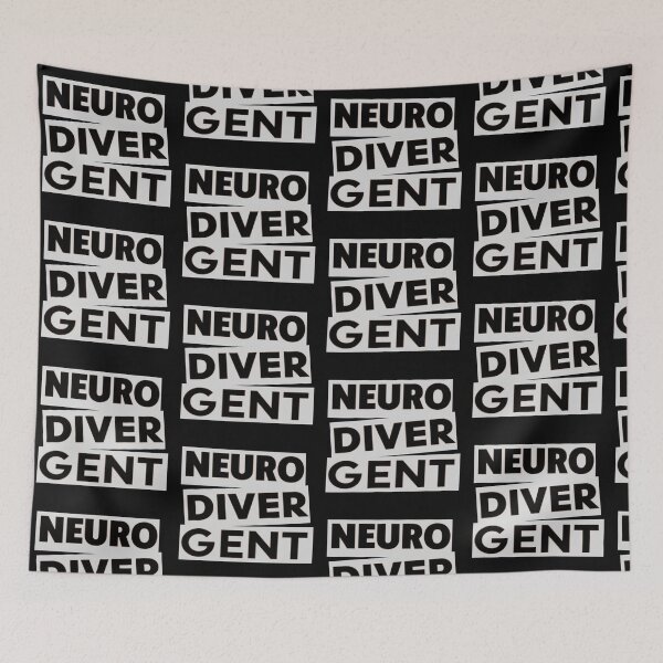 Item preview, Neurodivergent Ransom Note Typography designed and sold by weirdove.