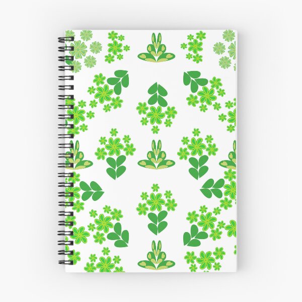 Item preview, Bright Green Botanical Floral Seamless Pattern with Leaves and Stylized Flowers, Decorative Vector Background designed and sold by Ei-Ei.