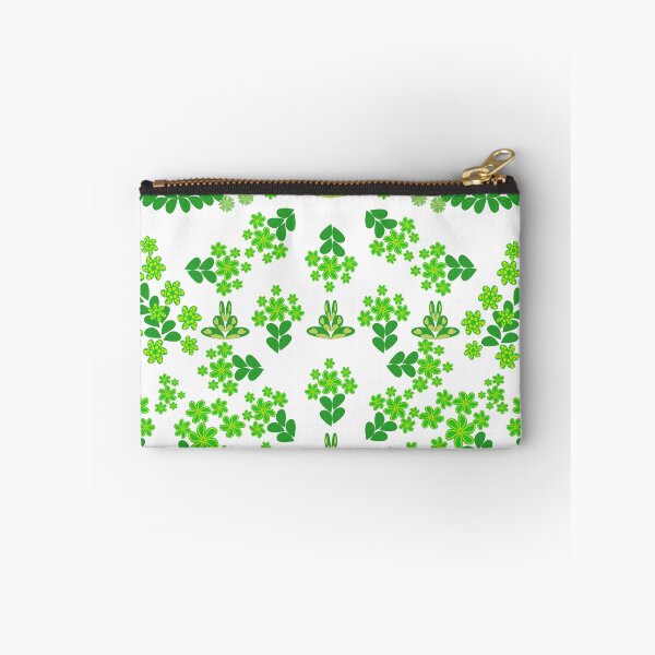 Item preview, Bright Green Botanical Floral Seamless Pattern with Leaves and Stylized Flowers, Decorative Vector Background designed and sold by Ei-Ei.
