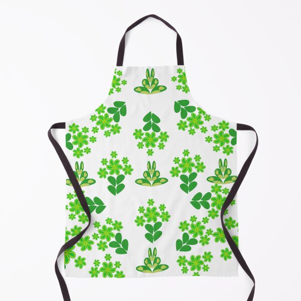 Item preview, Bright Green Botanical Floral Seamless Pattern with Leaves and Stylized Flowers, Decorative Vector Background designed and sold by Ei-Ei.