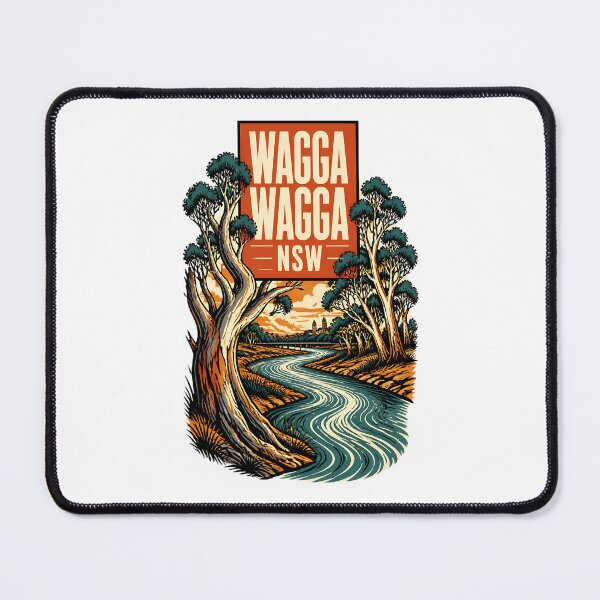 Item preview, Wagga Wagga New South Wales Australia Vintage Travel Poster designed and sold by TravelersGems.