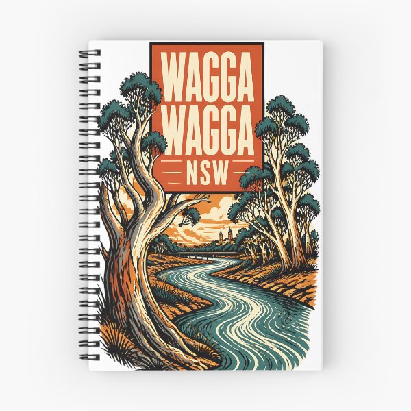Item preview, Wagga Wagga New South Wales Australia Vintage Travel Poster designed and sold by TravelersGems.