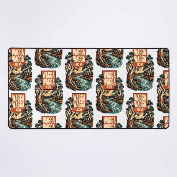 Item preview, Wagga Wagga New South Wales Australia Vintage Travel Poster designed and sold by TravelersGems.