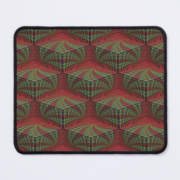 Item preview, Royal Stewart Tartan Droste Tunnel Ziggurat (Pattern) designed and sold by Cathedral of Curiosity.