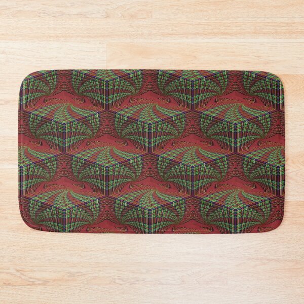 Item preview, Royal Stewart Tartan Droste Tunnel Ziggurat (Pattern) designed and sold by Cathedral of Curiosity.