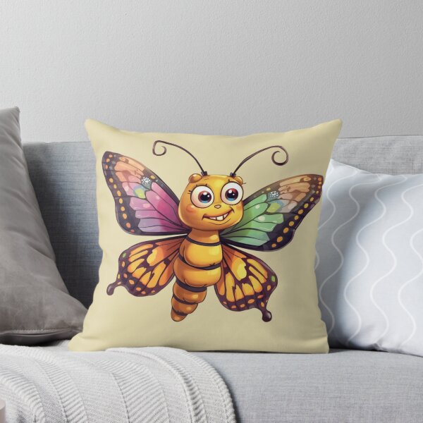 Item preview, A smiling bee-butterfly designed and sold by Art70shop.
