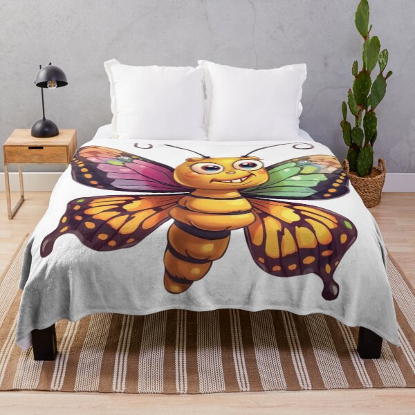 Item preview, A smiling bee-butterfly designed and sold by Art70shop.