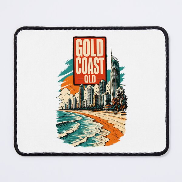 Item preview, Gold Coast Queensland Australia Vintage Travel Poster designed and sold by TravelersGems.