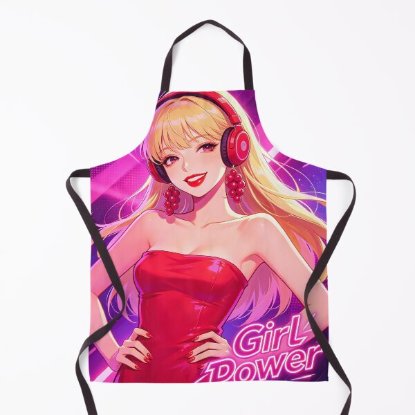 Item preview, Y2K Girl Power — Blonde in Red with Headphones designed and sold by Bondingbonding.