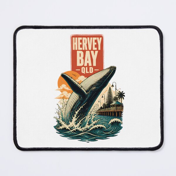 Item preview, Hervey Bay Queensland Australia Vintage Travel Poster designed and sold by TravelersGems.