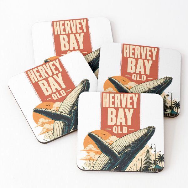 Item preview, Hervey Bay Queensland Australia Vintage Travel Poster designed and sold by TravelersGems.