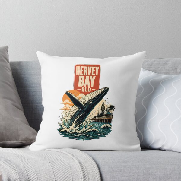 Item preview, Hervey Bay Queensland Australia Vintage Travel Poster designed and sold by TravelersGems.