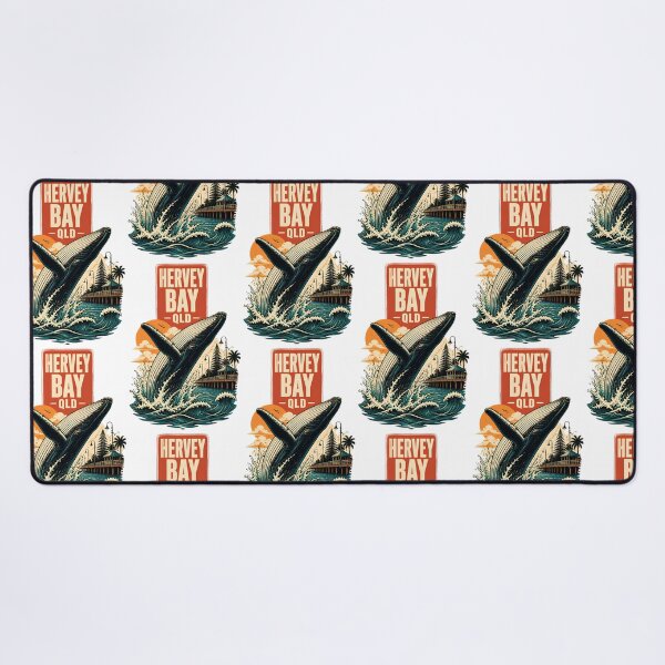 Item preview, Hervey Bay Queensland Australia Vintage Travel Poster designed and sold by TravelersGems.