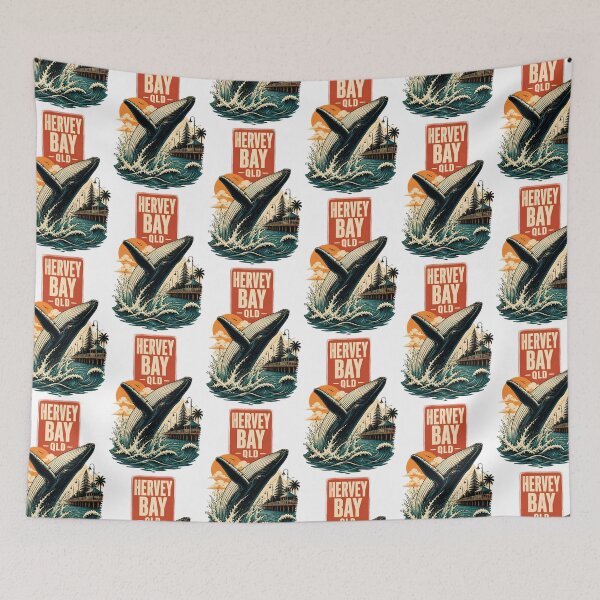 Item preview, Hervey Bay Queensland Australia Vintage Travel Poster designed and sold by TravelersGems.