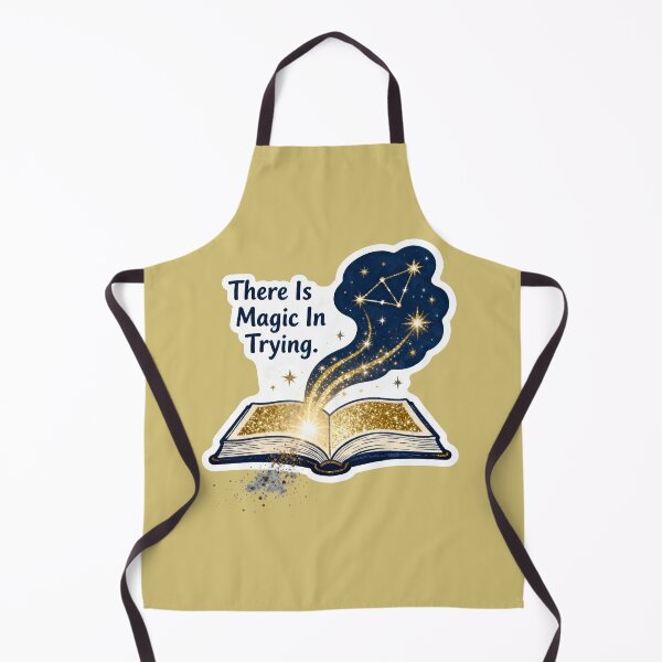 Item preview, There Is Magic In Trying – Open Book Golden Stardust Constellation Sticker designed and sold by Ideeplyfeltit.