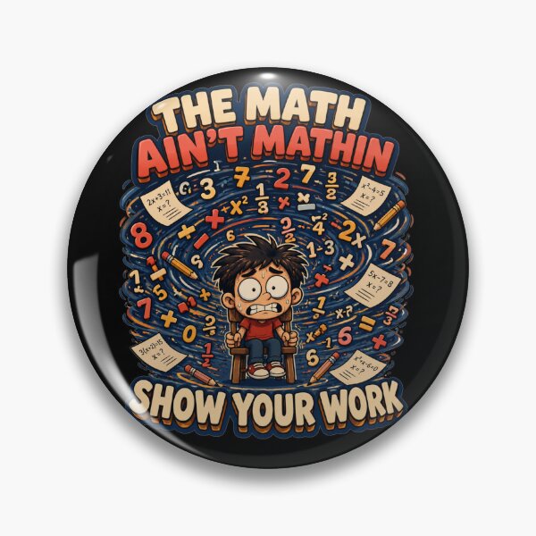 Item preview, The Math Aint Mathin Show Your Work Spiral Vortex Numbers Art Funny Teacher Humor Gift for Math Teachers designed and sold by Nightarel.