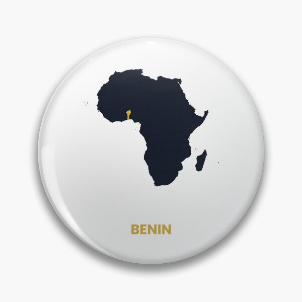Item preview, Benin Highlighted on Africa Map Print designed and sold by Whoopau.