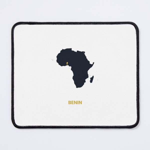 Item preview, Benin Highlighted on Africa Map Print designed and sold by Whoopau.