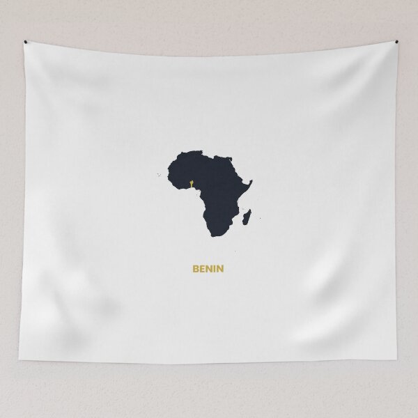 Item preview, Benin Highlighted on Africa Map Print designed and sold by Whoopau.