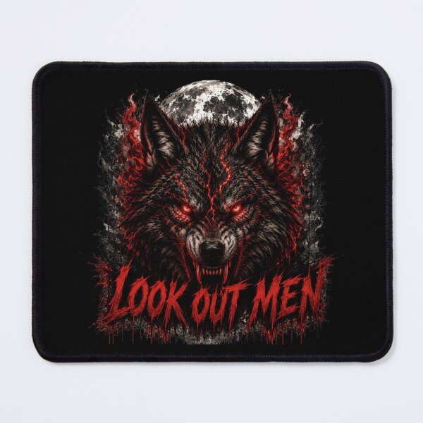 Item preview, Look Out Men Demonic Wolf designed and sold by BullBooy.