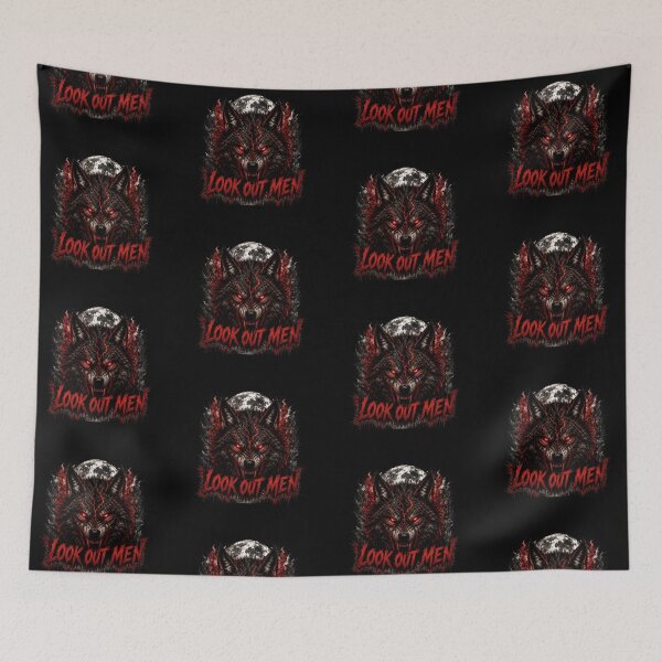 Item preview, Look Out Men Demonic Wolf designed and sold by BullBooy.