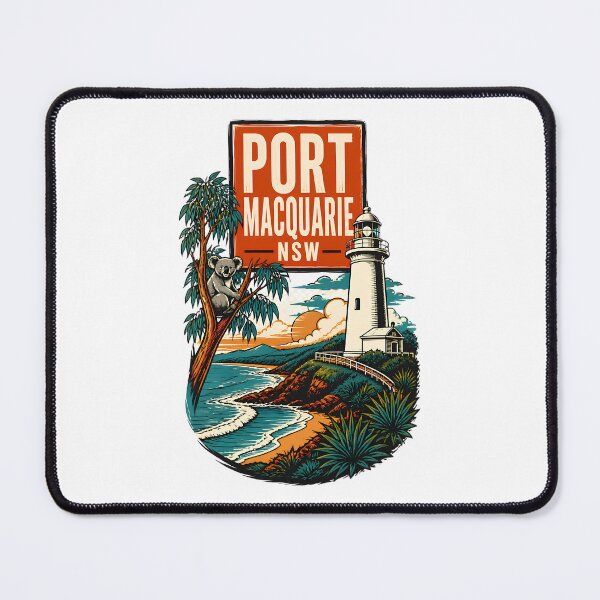 Item preview, Port Macquarie New South Wales Australia Vintage Travel Poster designed and sold by TravelersGems.