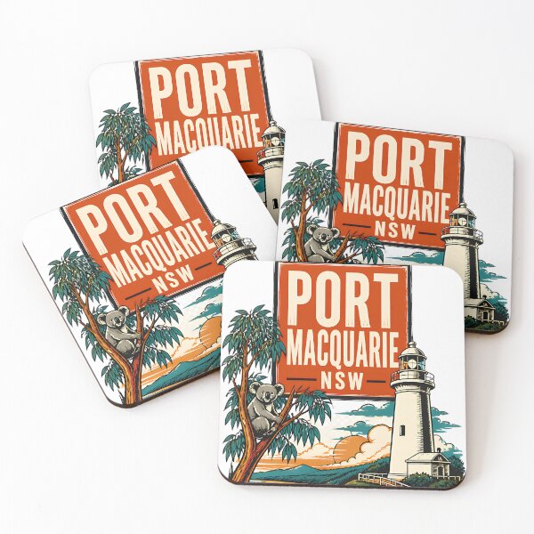 Item preview, Port Macquarie New South Wales Australia Vintage Travel Poster designed and sold by TravelersGems.