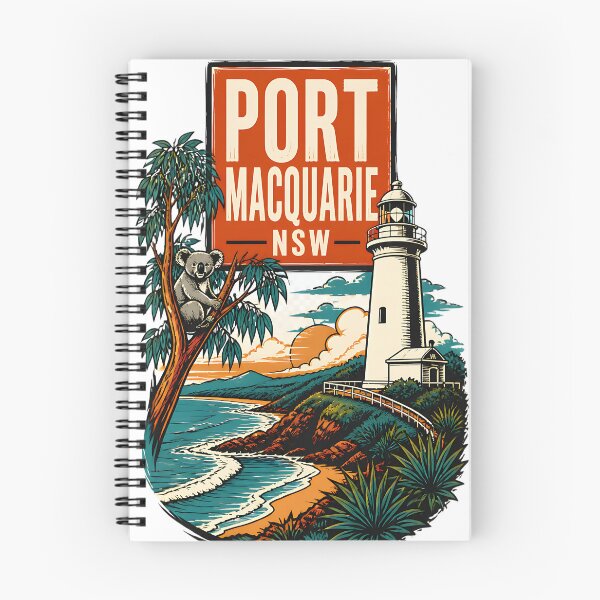 Item preview, Port Macquarie New South Wales Australia Vintage Travel Poster designed and sold by TravelersGems.