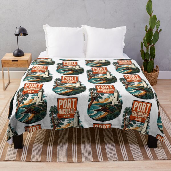 Item preview, Port Macquarie New South Wales Australia Vintage Travel Poster designed and sold by TravelersGems.