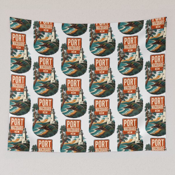 Item preview, Port Macquarie New South Wales Australia Vintage Travel Poster designed and sold by TravelersGems.