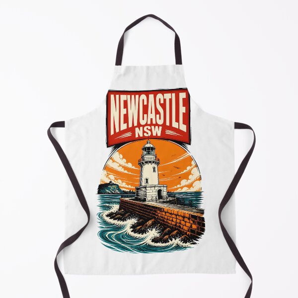 Item preview, Newcastle New South Wales Australia Vintage Travel Poster designed and sold by TravelersGems.