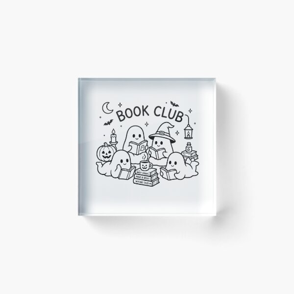 Item preview, Ghost Book Club | Cute Halloween Reading Ghosts | Cozy Book Lover T-Shirt designed and sold by Little Moments Co..