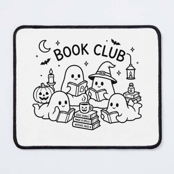 Item preview, Ghost Book Club | Cute Halloween Reading Ghosts | Cozy Book Lover T-Shirt designed and sold by Little Moments Co..