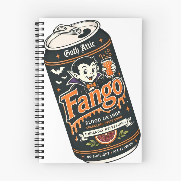 Item preview, Fango Blood Orange Soda | Gothic Soft Drink Can Illustration | Vintage Tattoo Style | Goth Attic designed and sold by gothattic.
