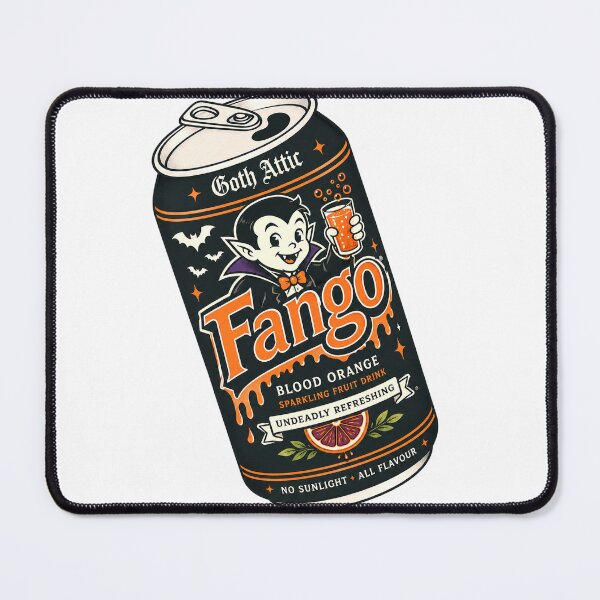 Item preview, Fango Blood Orange Soda | Gothic Soft Drink Can Illustration | Vintage Tattoo Style | Goth Attic designed and sold by gothattic.