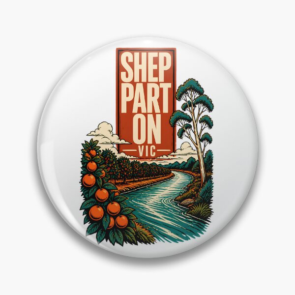 Item preview, Shepparton Victoria Australia Vintage Travel Poster designed and sold by TravelersGems.