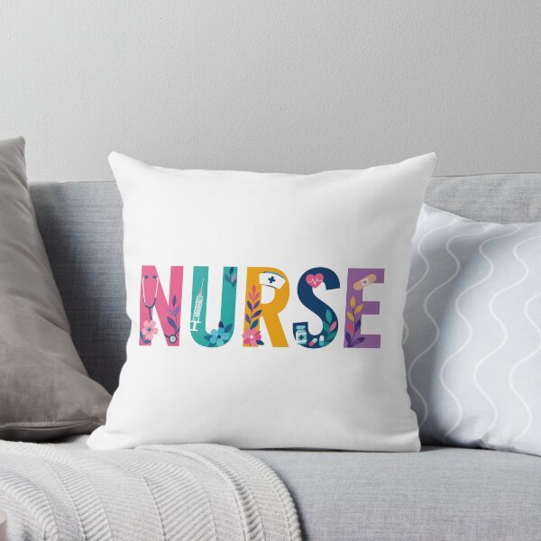 Item preview, NURSE Colorful Floral Word designed and sold by YNELENT.