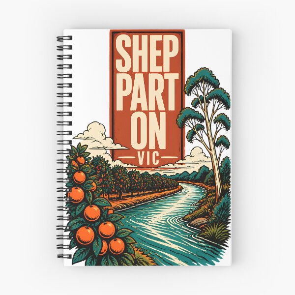 Item preview, Shepparton Victoria Australia Vintage Travel Poster designed and sold by TravelersGems.