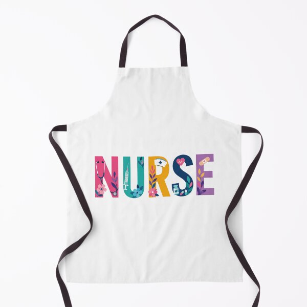 Item preview, NURSE Colorful Floral Word designed and sold by YNELENT.