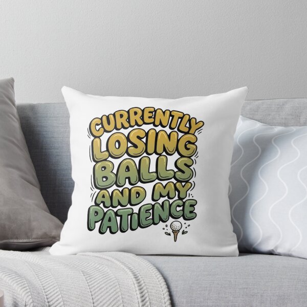 Item preview, Losing Balls And My Patience Funny Golf Quote designed and sold by StickVerse by Owais.