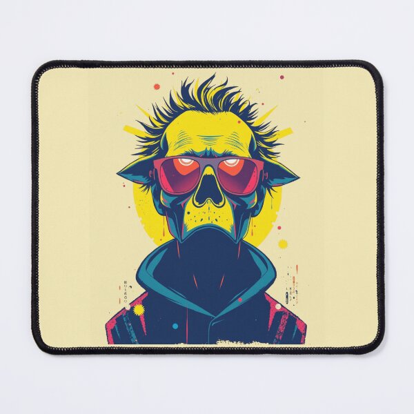 Item preview, Retro Synthwave Cyber Zombie Graphic Art designed and sold by ERODED SELF.