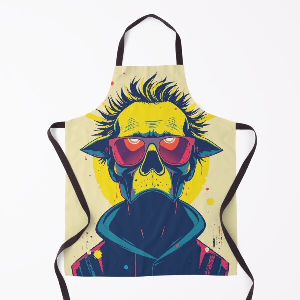 Item preview, Retro Synthwave Cyber Zombie Graphic Art designed and sold by ERODED SELF.