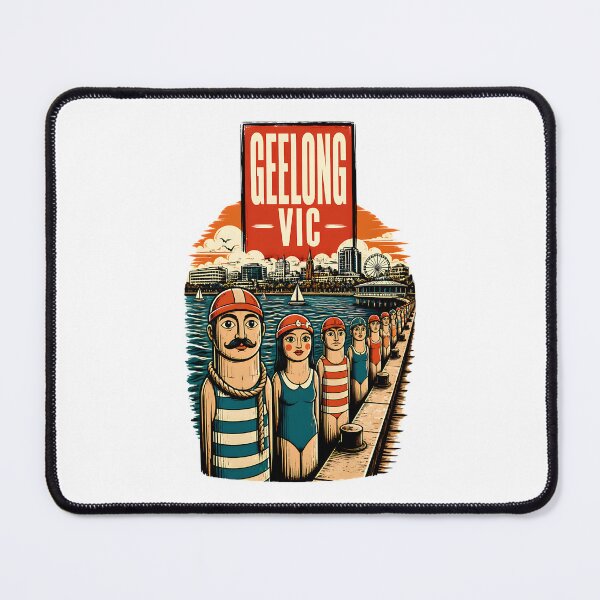Item preview, Geelong Victoria Australia Vintage Travel Poster designed and sold by TravelersGems.