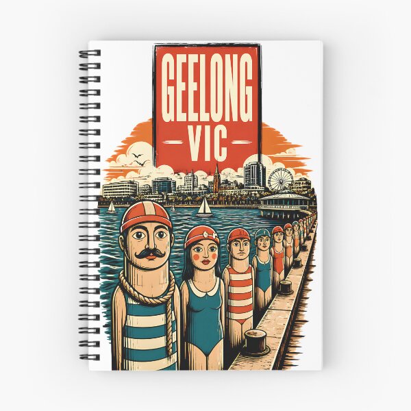 Item preview, Geelong Victoria Australia Vintage Travel Poster designed and sold by TravelersGems.