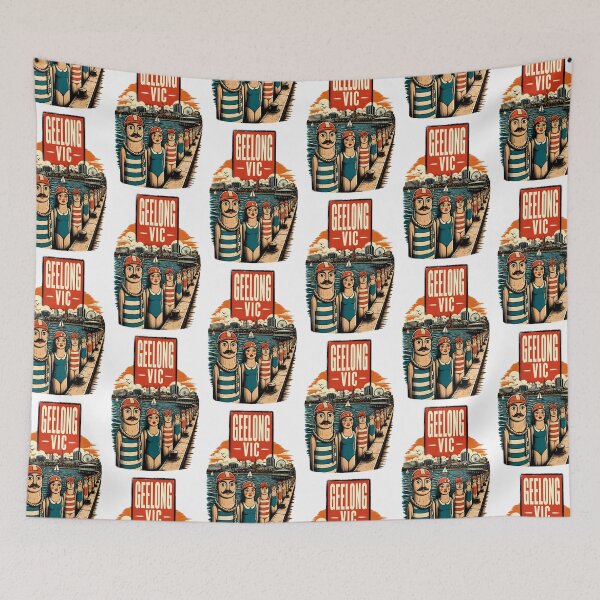 Item preview, Geelong Victoria Australia Vintage Travel Poster designed and sold by TravelersGems.