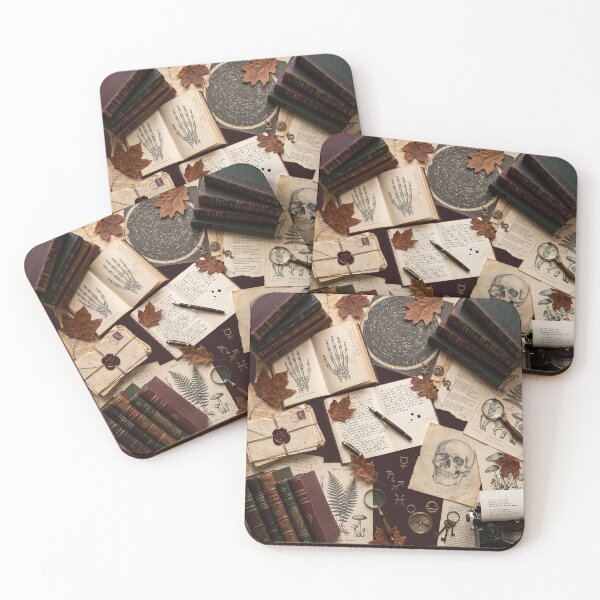 Item preview, Dark Academia Vintage Book Collage | Aesthetic Autumn Flatlay designed and sold by KreonaTime.