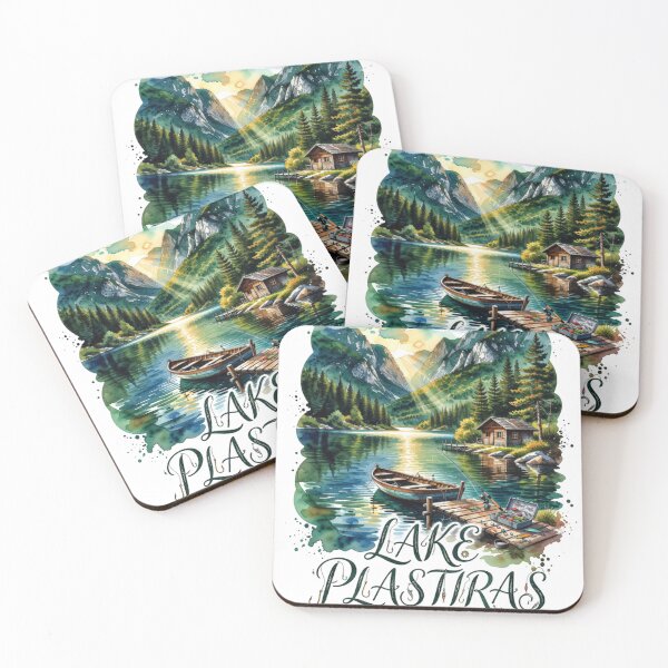Item preview, Lake Plastiras Greece Fishing Travel Sticker designed and sold by Imaginarium of Chaos falcon88 .