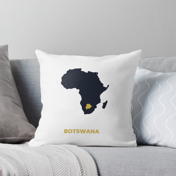 Item preview, Botswana Highlighted on Africa Map Print designed and sold by Whoopau.