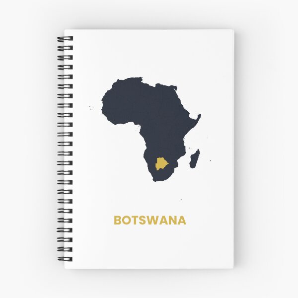 Item preview, Botswana Highlighted on Africa Map Print designed and sold by Whoopau.
